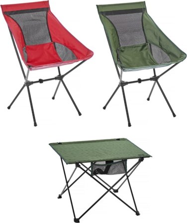 Urberg 2-pack Wildlight Mid Chair + Wildlight Table camping furniture Green