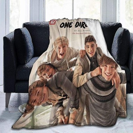 One Direction Vinter Ultra-mjuk Filt Trendig Lättviktsfilt För Soffa Och Säng