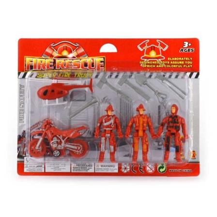Robetoy Figurer Collection Fire Resque Set Brand Brandmän 62612