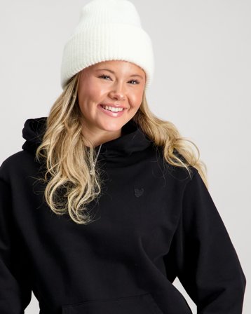 Lyle & Scott Heavy Weight Drop Shoulder Hoodie Zwart Hoodies Meisjes - Kids Brand Store