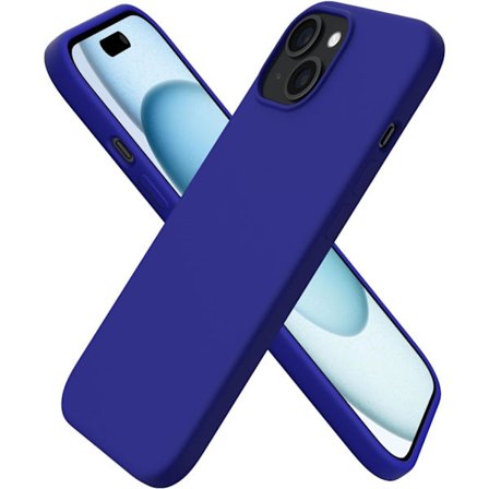 Skal för iPhone 15, Silikonskal Kompatibelt med iPhone 15 6.1 Tum, Slimmad Tunn Skal, Fullt Skydd Mjukt Skal, Stötsäkert Skal