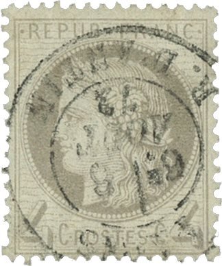 Frankrig 1872 - YT 52 - Stemplet