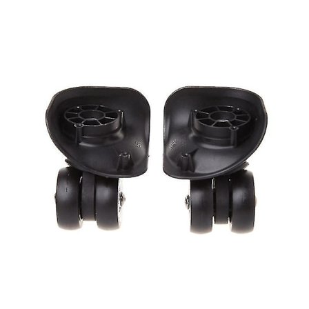 2x Koffert Bagasjetilbehør Universal 360 Graders Svingbare Hjul Trallehjul-s-svart