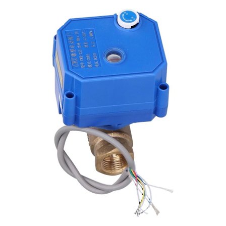 Motorisert Kuleventil Messing Mikro Elektrisk Rett Gjennom BSP 1/2in CWX25SCR05DC24VDN15