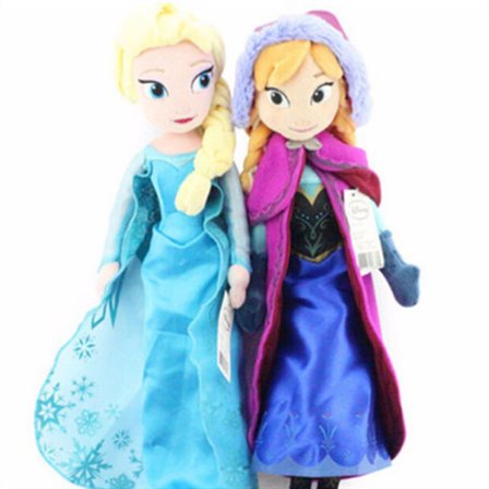Mjukdjur Elsa + Anna 40 cm
