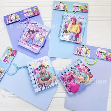 4 st Kpop Demon Hunters Mini Anteckningsbok Rumi Mira Zoey Pärm Tecknad Anime Pappersvaror Skolpresenter 5,2*7cm(HK)