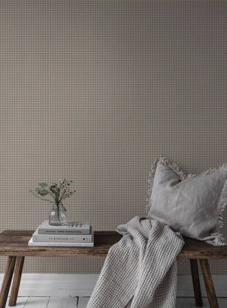 Duro Tapet, Lotta 224-04 Småmönstrat, L, Ljusröd, Färg & tapeter