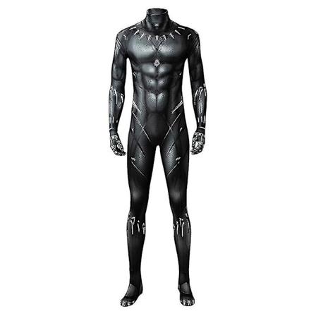 Høj kvalitet Wakanda Black Panther Jumpsuit til Voksen Barn Halloween Karneval Party Kostume-Xin 170