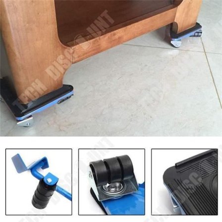 Flyttkit - TD - 5 Delar - 360° Rotation - Kvalitetsmaterial - Lättanvänd