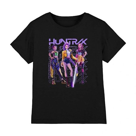 K-Pop Demon Hunters Barn/Kids Huntr/X Pose T-Shirt 5-6 År Svart Black-FA- Svart 5-6 År