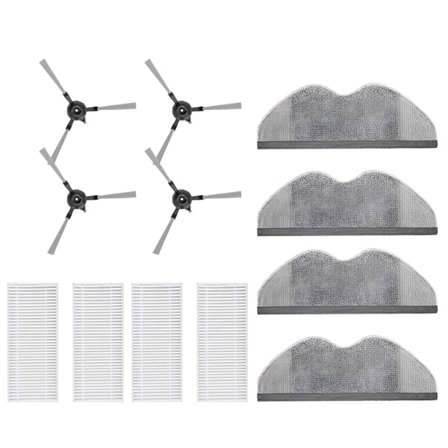 Til Xiaomi Robotstøvsuger E5 C108 Udskiftningsdele Tilbehør Sidebørste Moppeklud Filter