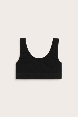 Kappahl | Prążkowany top | Czarne