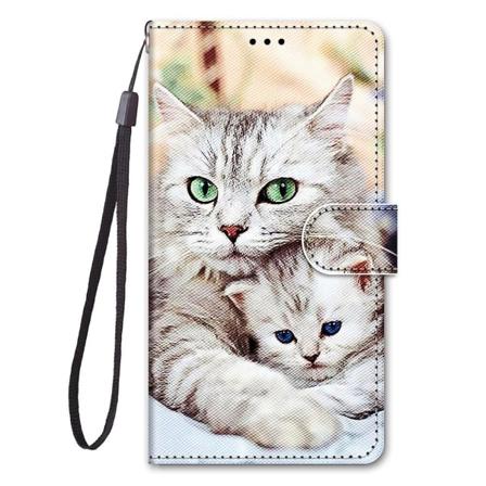 Case Samsung Galaxy A04s cover Magnetst ngning - Tv vita katter