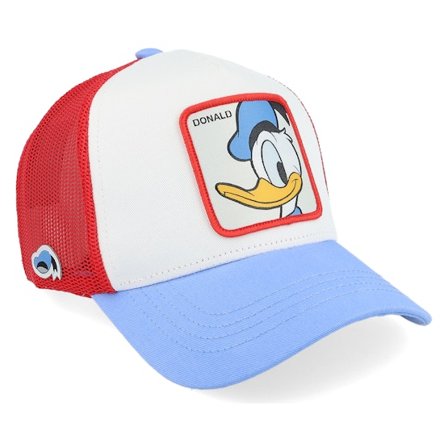 Capslab - Bianco trucker Cappellino - Disney Donald Duck White/Blue/Red Trucker @ Hatstore