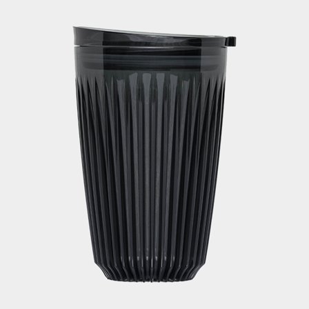 Mug voyage / tasse à café avec couvercle HuskeeRenew & Lid 12oz Smoke, tritan recyclé, gris, 35 cl / 350 ml