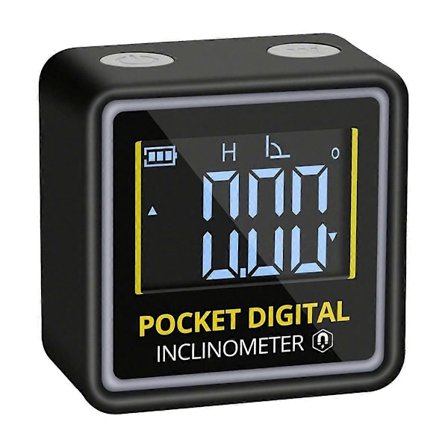 Mini Digitaalinen Kulmamittari Ladattava Vesivaaka Magneettisella Pohjalla ja Taustavalolla Puutöihin ja Rakentamiseen