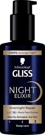 Schwarzkopf Night Elixir Repair 100 ml, Hår, Shampoo & Hårpleje, Hårolie & Serum