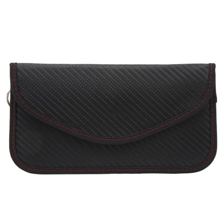 RFID Signalblockerande Väska Anti-strålning Integritetsskydd Portabel Mini för Mobiltelefon Nyckelbricka Röd Linje