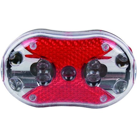 Cykelbaglygte med 7 funktioner, Multicolor, ZQKLA