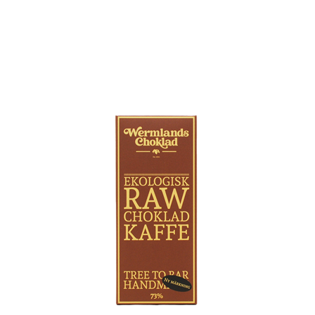 WermlandsChoklad Raw Ekologisk Choklad Kaffe 50 g