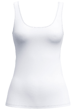 Calida Sleek Skin Tank Top Linnen Dam Vit L