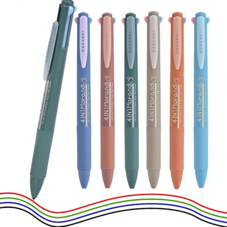 6 stk Gelpenn Kulepenn nøytral penn