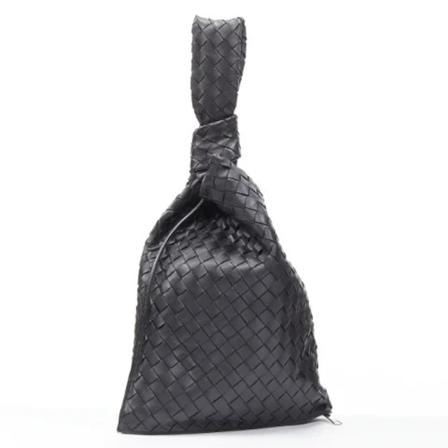 Bottega Veneta Vintage Pre-owned Leather handTass , Zwart , Dames , Maat: ONE Size Vintage Tassen