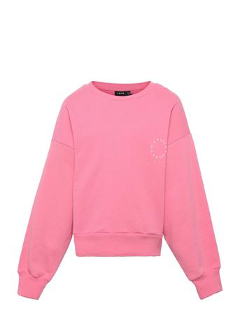 Nlfkolid Ls Short Logo Sweat Sweat-shirt Tröja Rosa LMTD
