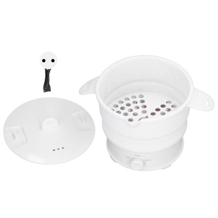 Foldbar Elektrisk Hot Pot Kogegryde 800w 1.2l Rejse Gryde Til Camping Kontor Hotel Nudel Grød Suppe (FMY)