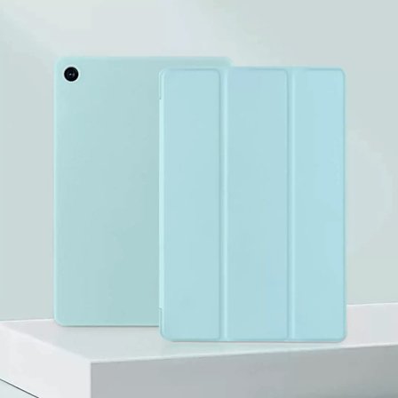 SAM Galaxy Tab S10FE, Tablet Cover, TPU Tablet Blødt Cover (Hvid Isblå)