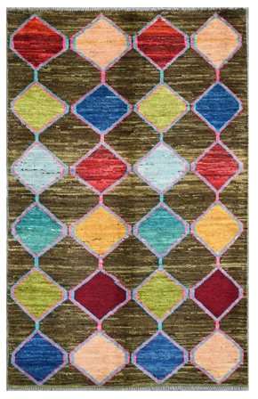 Liten Berber Colourful Matta 115X186 Ull