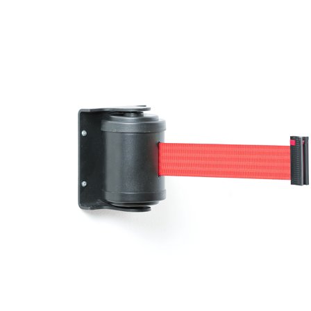 Absperrsystem mit Band 180 Grad, 4500 mm, schwarz/rot