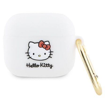 Hello Kitty Silikone 3D Kitty Head-etui til AirPods 3 - hvid