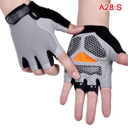 Cykling Anti-slip Anti-svett Herr Dam Half Finger Handskar Breat