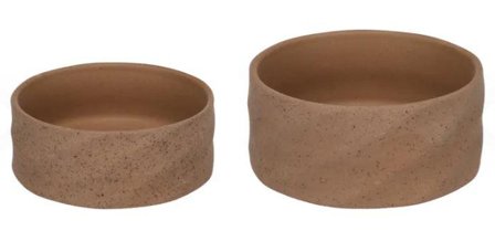 Hasel Mat- og Vannskål til Hund, Brun - 450ml