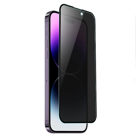 Ceramic Skärmskydd 2.5D Svart Spy för iPhone 15 pro