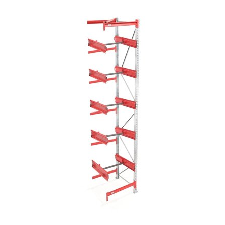 Cable reel racking ULTIMATE, add-on unit, 5000x950x1100 mm