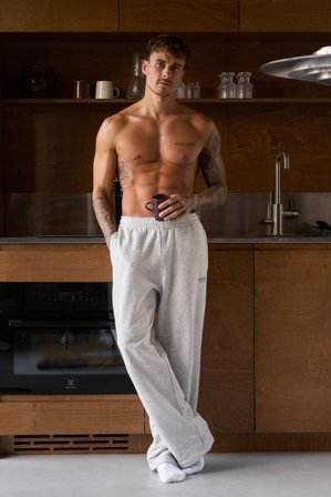 ICANIWILL - Essence Sweat Pants Light Grey Melange - Hosen - Herren - ICIW