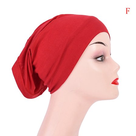 Mjuk Modal Muslim Stretch Turban Cap Inre Hijab Kepsar Islamiska J