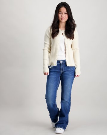 Gina Tricot Young Decorated low flare jeans Blå Jeans Jente - Kids Brand Store