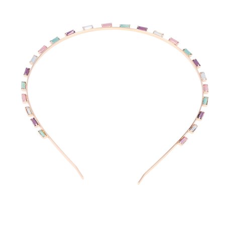 Rhinestone-hårband, bra elasticitet, bekväm att bära, glänsande, vacker, praktisk, färgglad, hårband, håraccessoarer, lätt, färgglad 712
