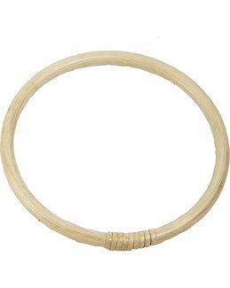 Taschengriff Holzring Weiß/beige