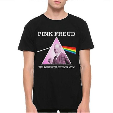 Pink Freud Dark Side Of Your Mom T-skjorte, Pink Floyd-stil skjorte, Herre- og damestørrelser (drsh-324)