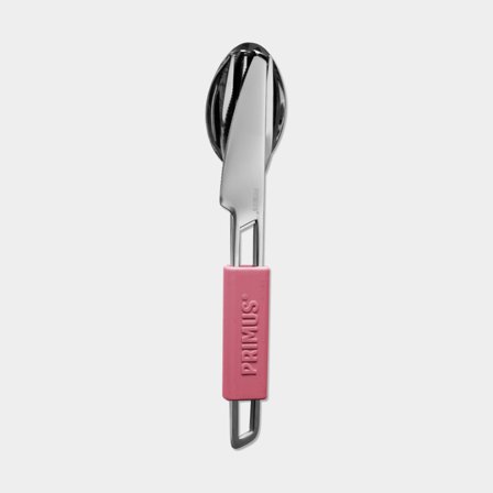 Bestickset i rostfritt stål Primus Leisure Cutlery Melon Pink, 3 delar