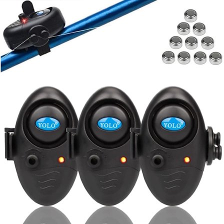 Fiskespørringsalarm Følsom Elektronisk Detektor Fisk Fi,ZQKLA