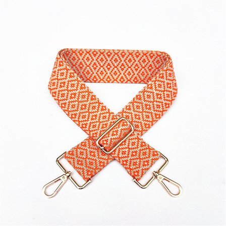 Justerbar väskrem, axelrem, bred Orange