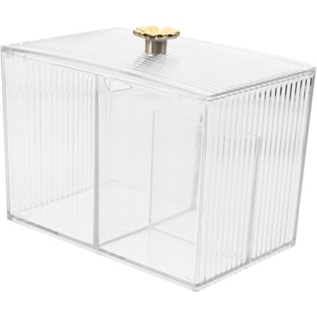 Makeup Holder Vatrondelholder Vatpindeboks Sikker Materiale Opbevaringsboks Pladsbesparende Organizer