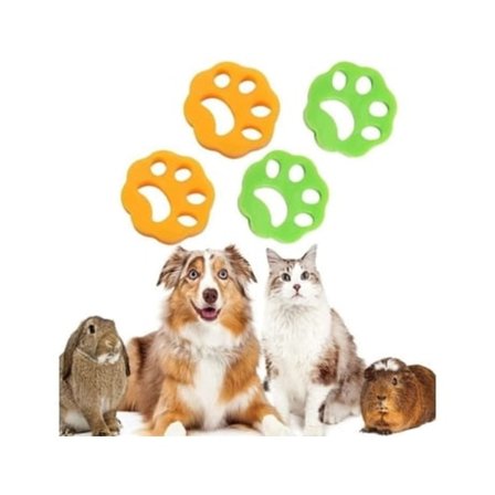 Gjenbrukbar lo-fjerner for vaskemaskin, 4 pakker for dyrehår/klesvask, hundehårfjerner (umerket)