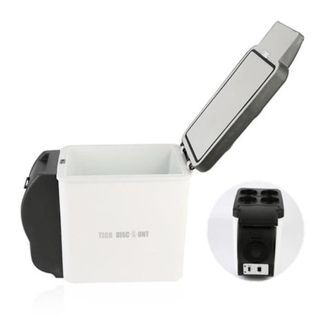 TD Køleskab med fryser 1 dør lavt varme kolde bærbar lille mini kontor camping køleboks temperatur rejse 12v praktisk