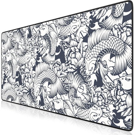 XXL Gaming Musmatta 900x400mm, Musmatta, Extra Stor Gaming Skrivbordsmatta i Tyg, Halkfri Bas